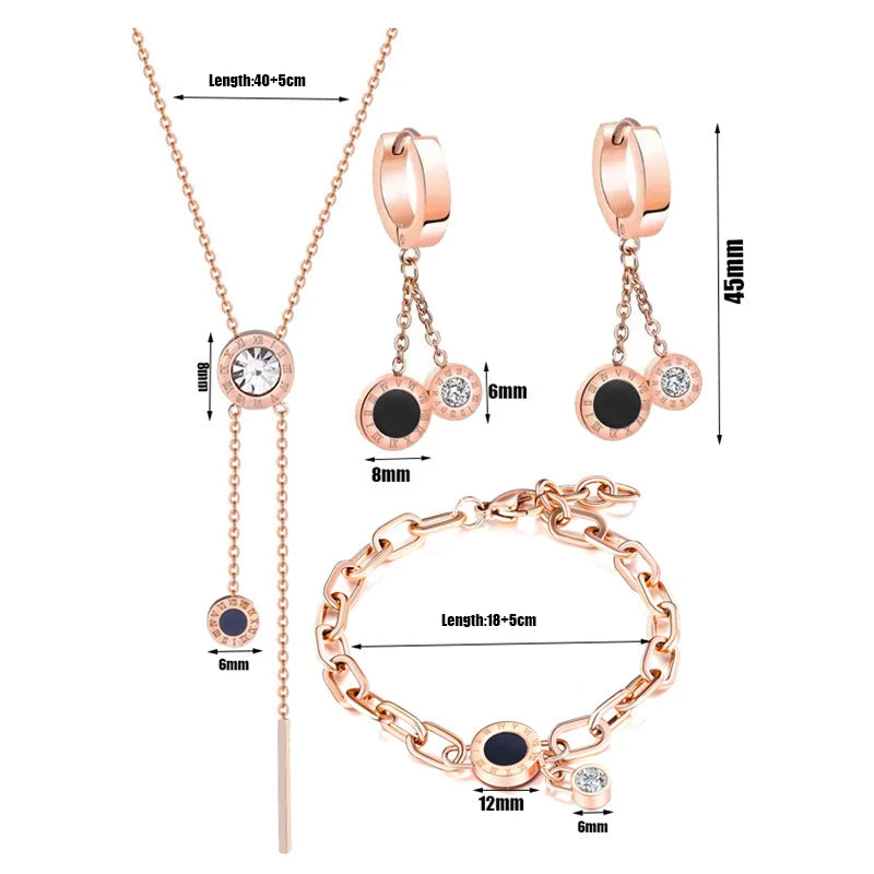 Zircon Roman Jewelry Set