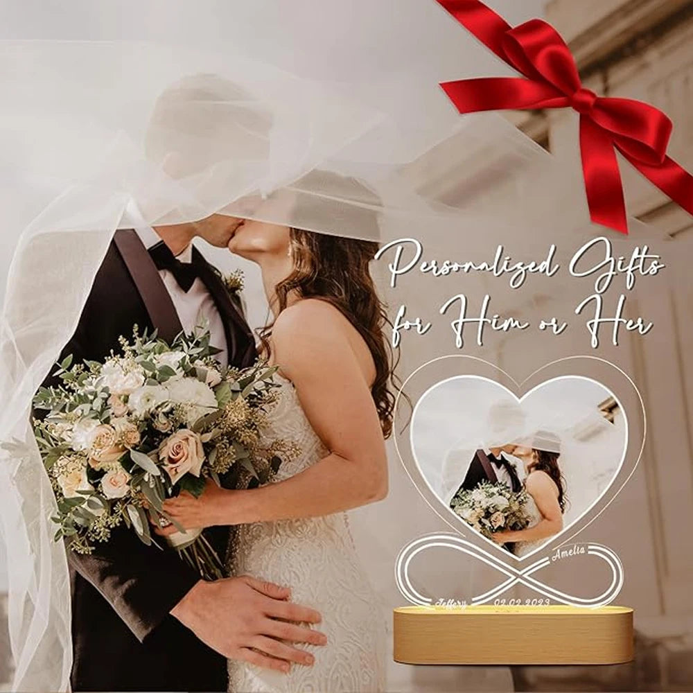 Custom Valentine’s LED Photo Frame