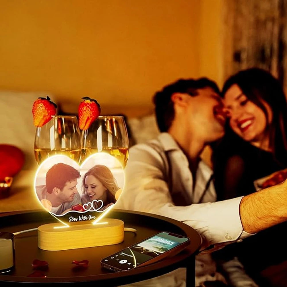 Custom Valentine’s LED Photo Frame