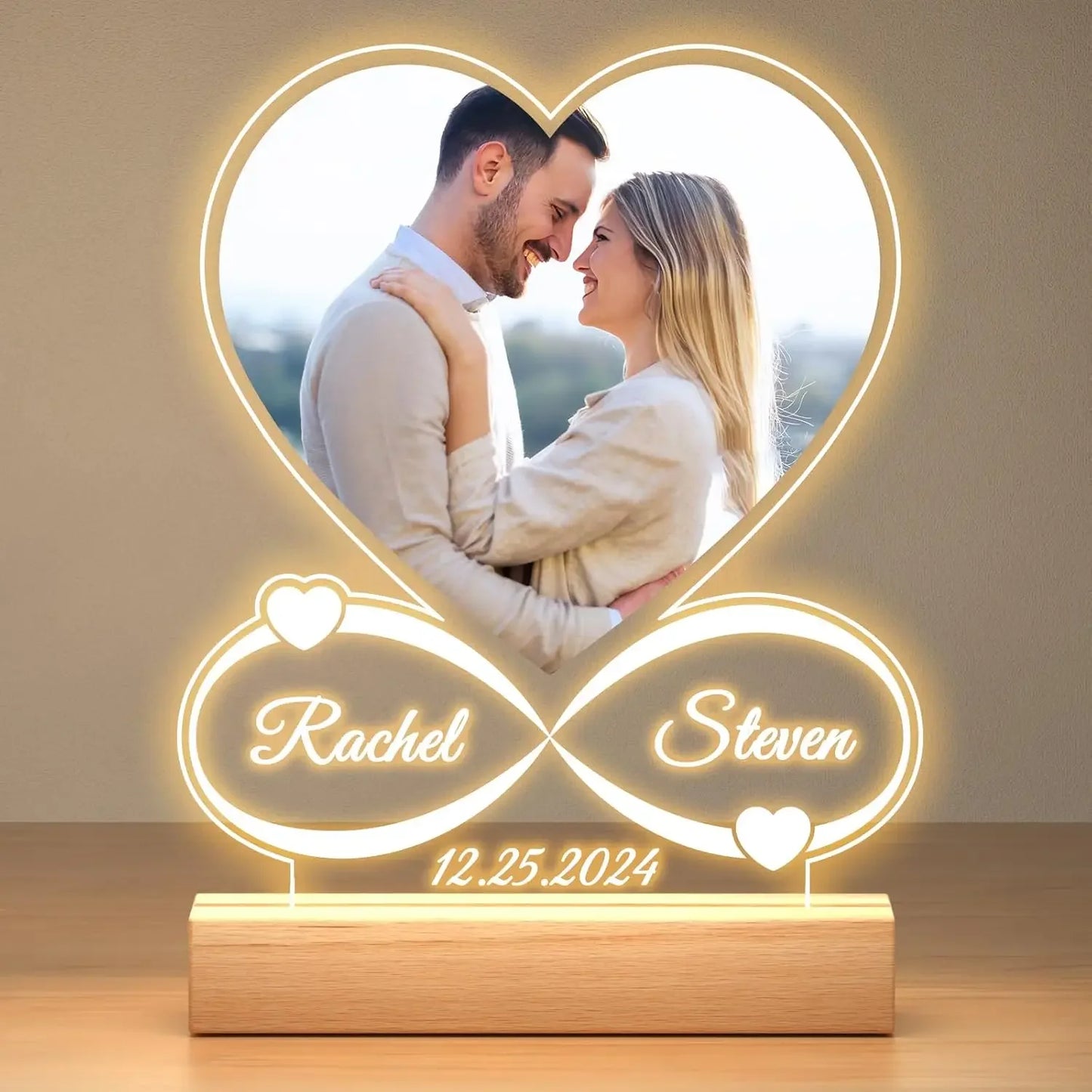 Custom Valentine’s LED Photo Frame