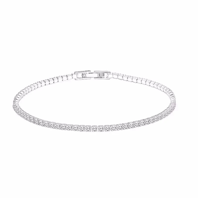 Rose Gold Crystal Tennis Bracelet