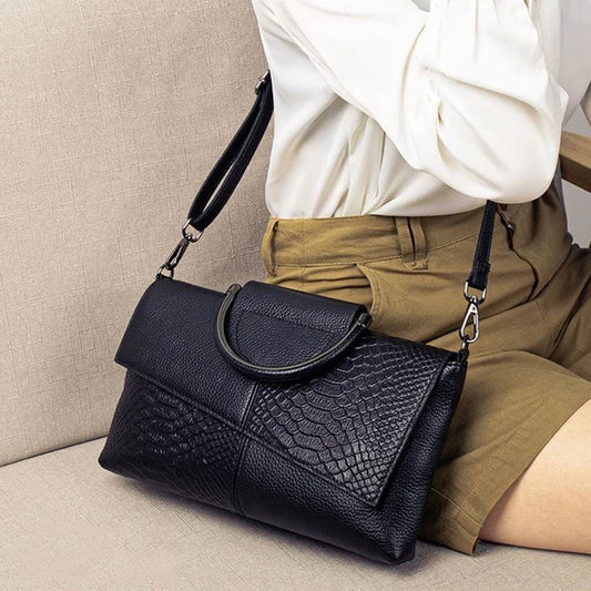 Designer Women's Luxury Soft PU Leather Handbag Alligator Pattern Crossbody Shoulder Bag Purse for Dinner Wedding